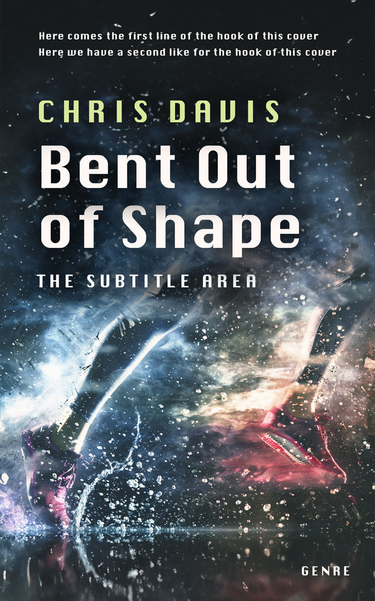 2D view of Premade Health & Dieting & Fitness Book Cover - Outer Space