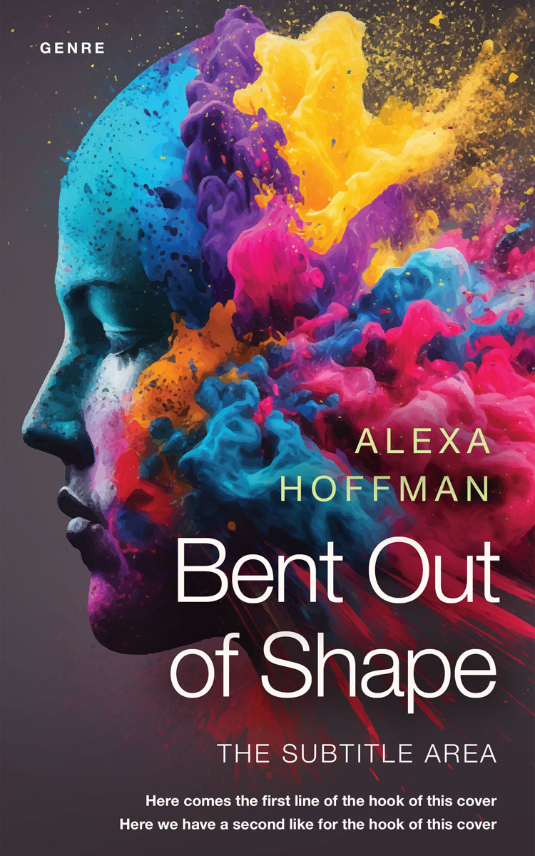 2D view of Premade Self-Improvement & Self-Help Book Cover - Blackcurrant