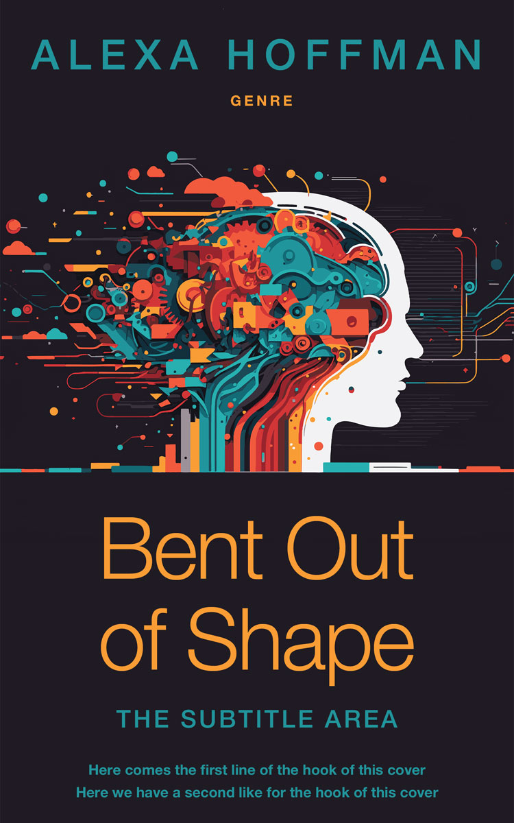 2D view of Premade Abstract Book Cover - Baltic Sea