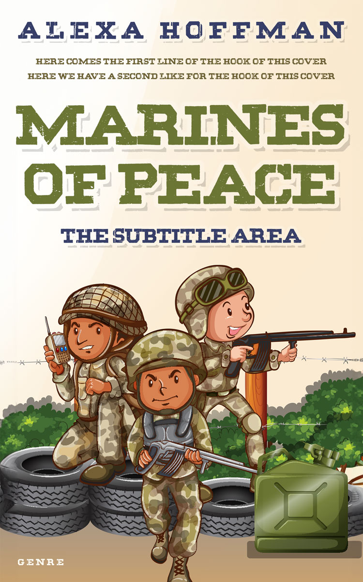 2D view of Premade Action & Adventure Book Cover - Kelp