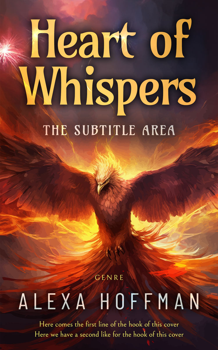 2D view of Premade Fantasy Book Cover - Crater Brown