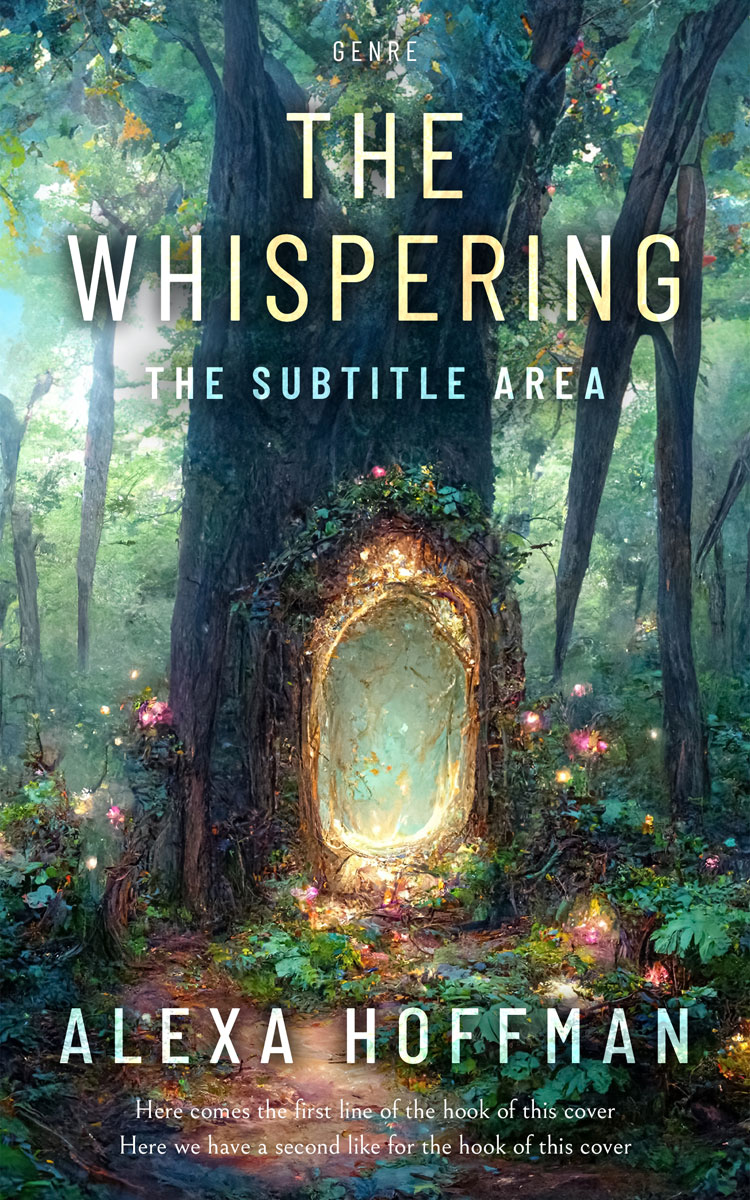 2D view of Premade Fantasy Book Cover - Outer Space