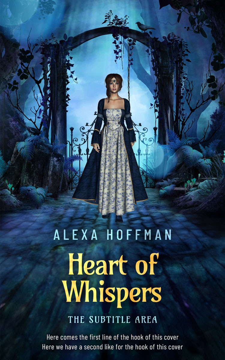 2D view of Premade Fantasy Book Cover - Firefly