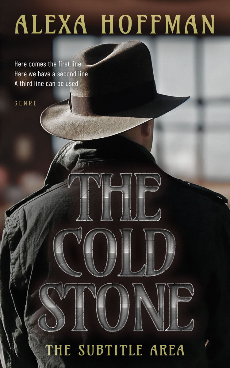 2D view of Premade Action & Adventure Book Cover - Delta