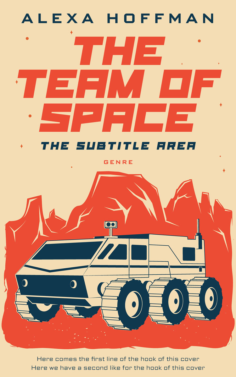 2D view of Premade Science Fiction Book Cover - Sidecar