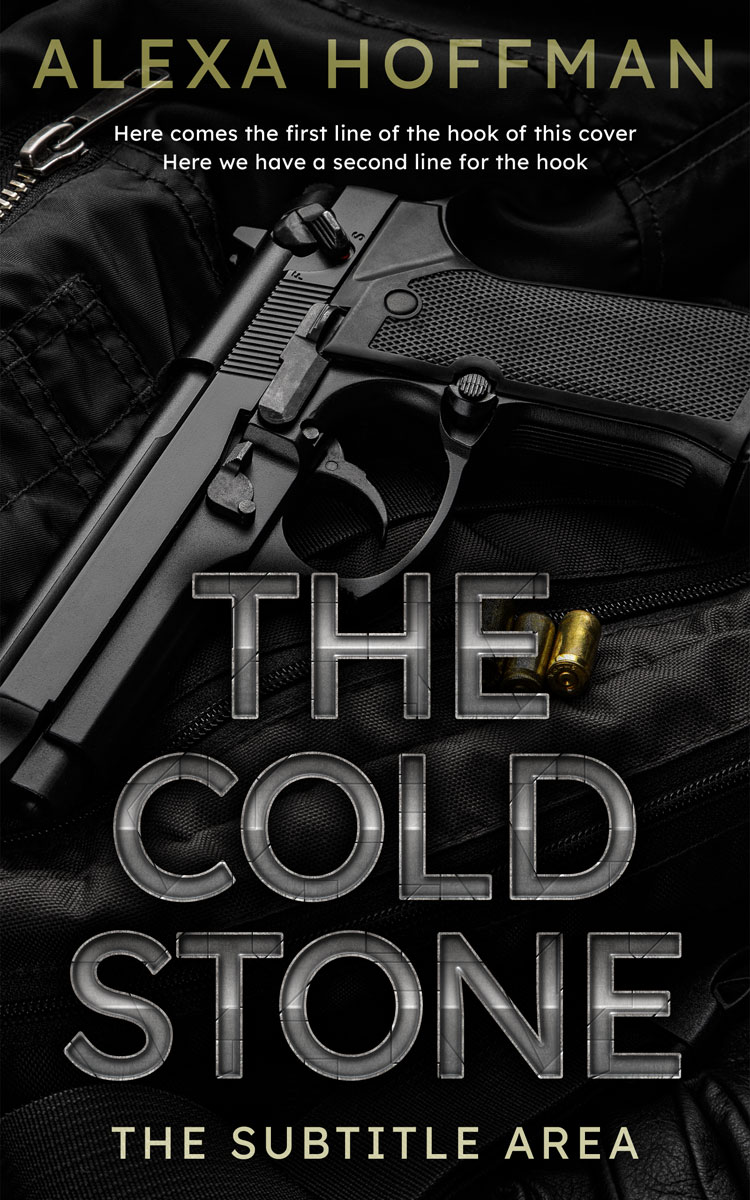 2D view of Premade Mystery & Thriller & Suspense Book Cover - Cod Gray