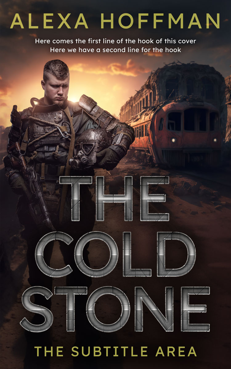 2D view of Premade Apocalyptica Book Cover - Thunder