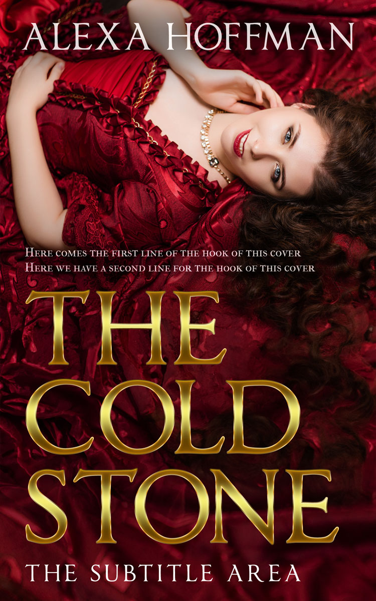 2D view of Premade Historical Book Cover - Aubergine