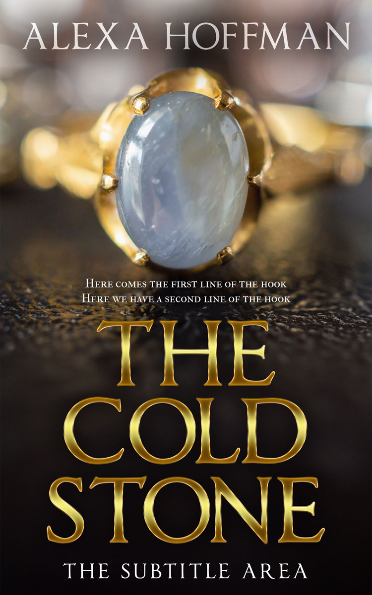 2D view of Premade Romance Book Cover - Cocoa Brown