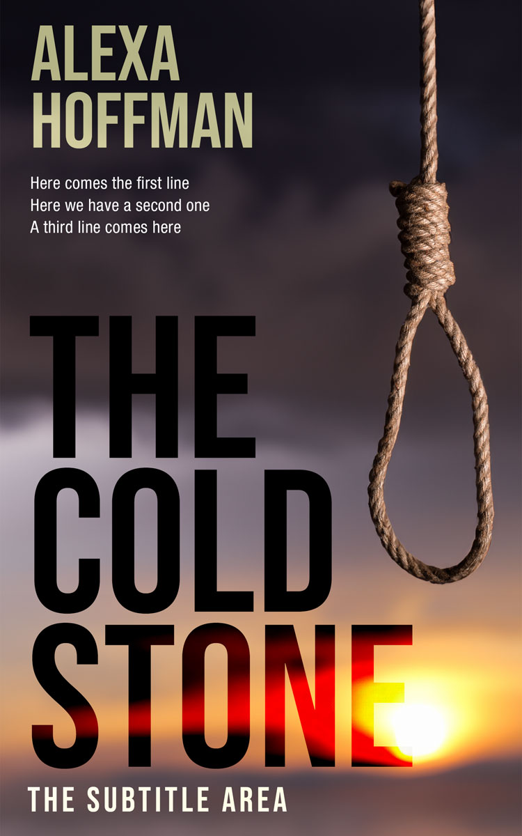 2D view of Premade Mystery & Thriller & Suspense Book Cover - Thunder