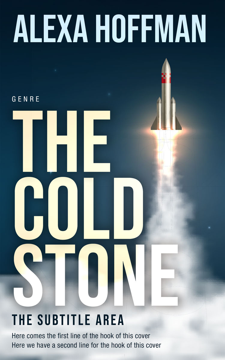 2D view of Premade Science Fiction Book Cover - Blue Dianne