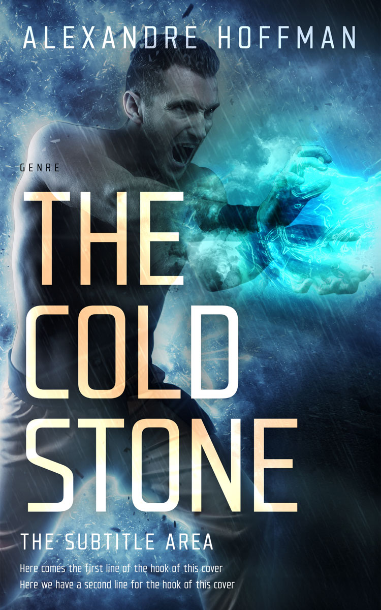 2D view of Premade Fantasy Book Cover - Pickled Bluewood