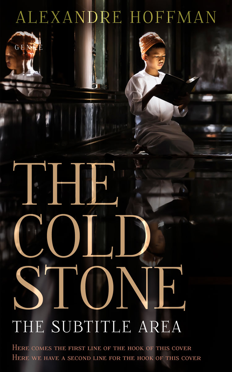 2D view of Premade Religion & Spirituality Book Cover - Cod Gray