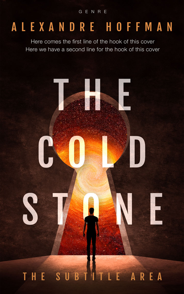 2D view of Premade Mystery & Thriller & Suspense Book Cover - Burning Sand