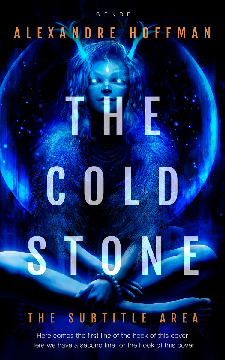 2D view of Premade Fantasy Book Cover - Black Pearl