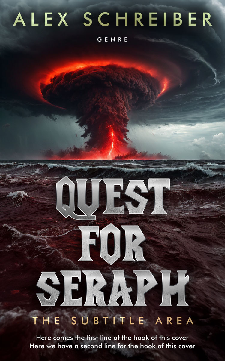 2D view of Premade Apocalyptica Book Cover - Thunder