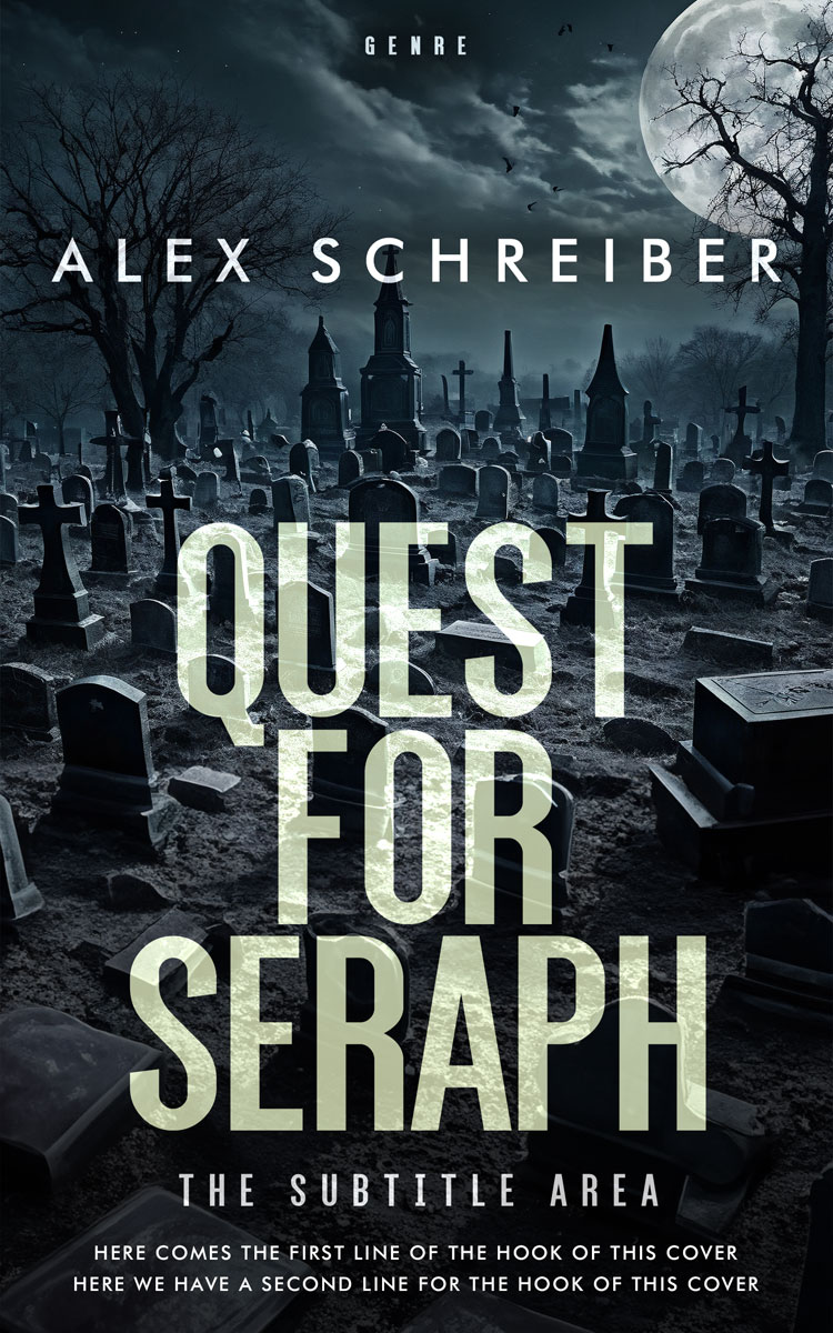 2D view of Premade Horror Book Cover - Mirage