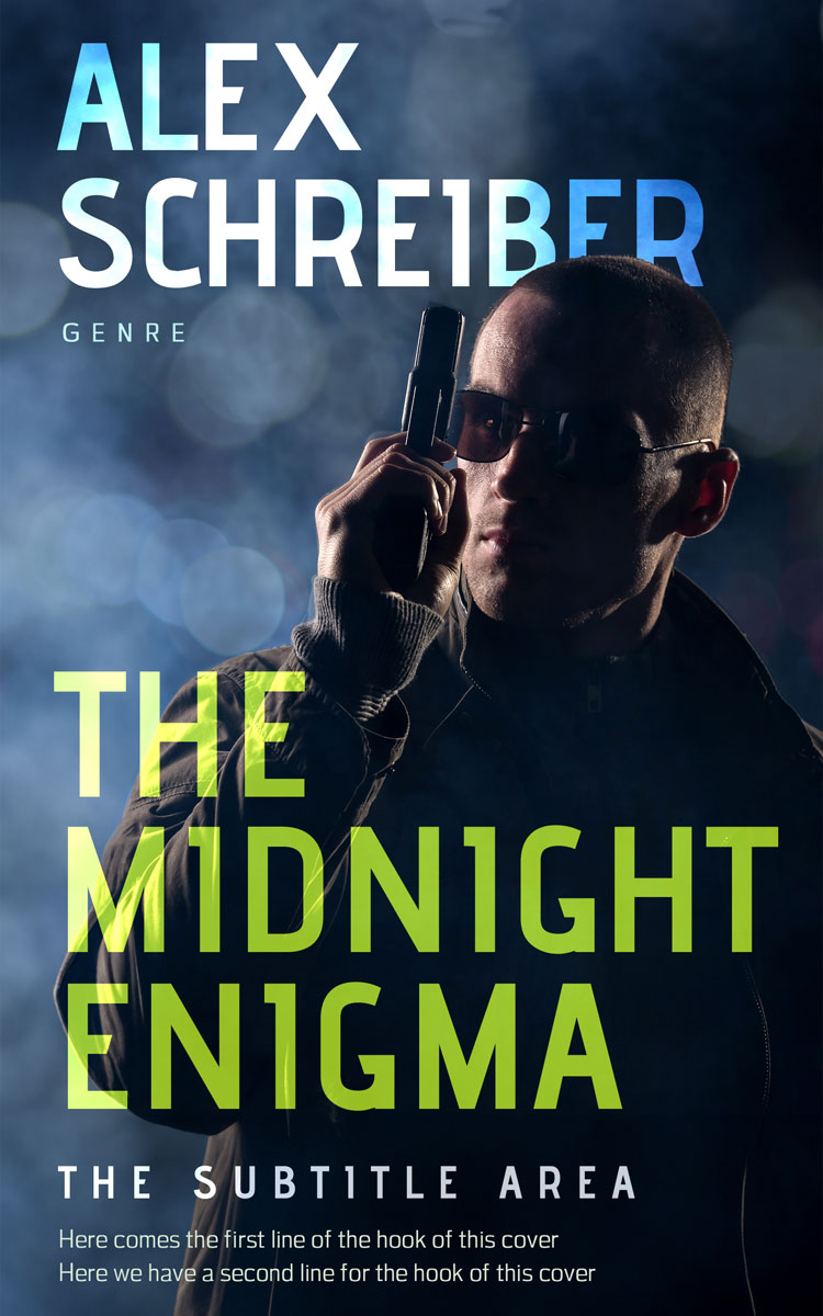 2D view of Premade Mystery & Thriller & Suspense Book Cover - Ebony