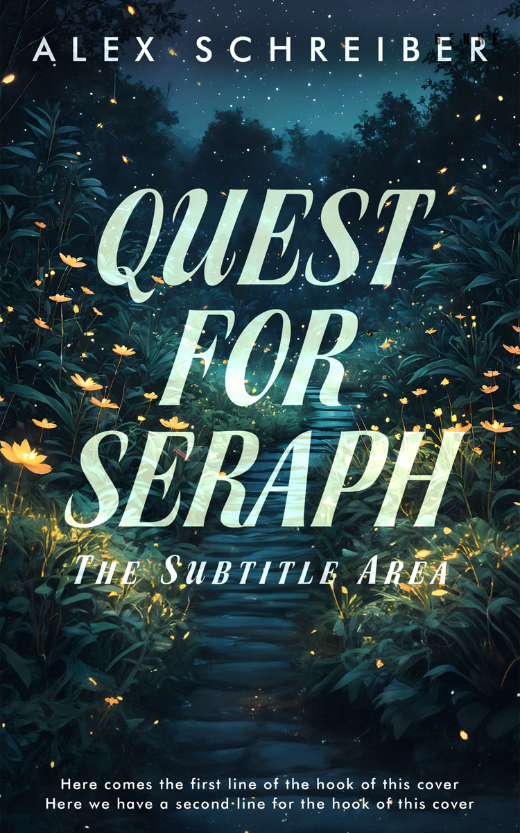 2D view of Premade Fantasy Book Cover - Timber Green