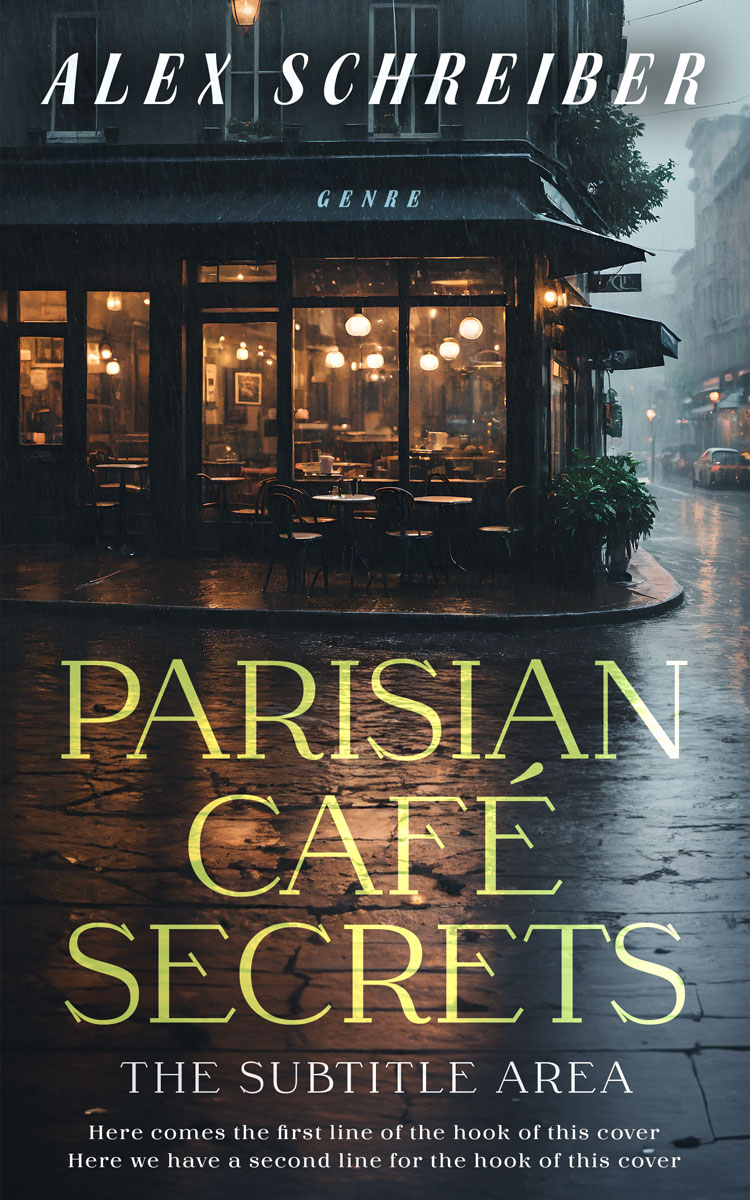 2D view of Premade Romance Book Cover - Shark