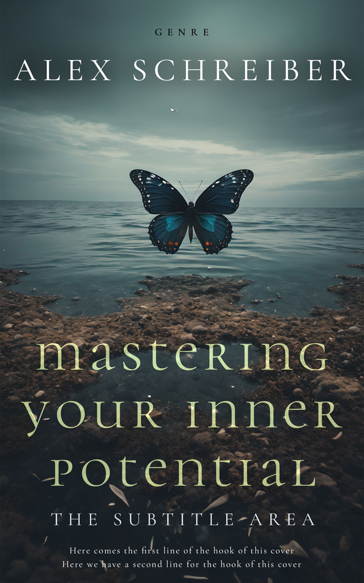 2D view of Premade Health & Mind & Body Book Cover - Cape Cod