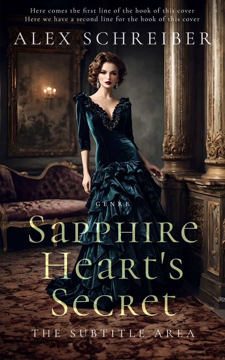 2D view of Premade Romance Book Cover - Thunder