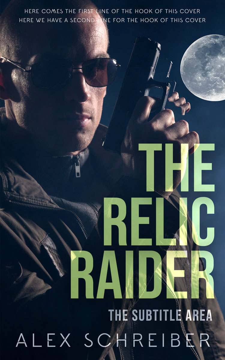 2D view of Premade Mystery & Thriller & Suspense Book Cover - Big Stone