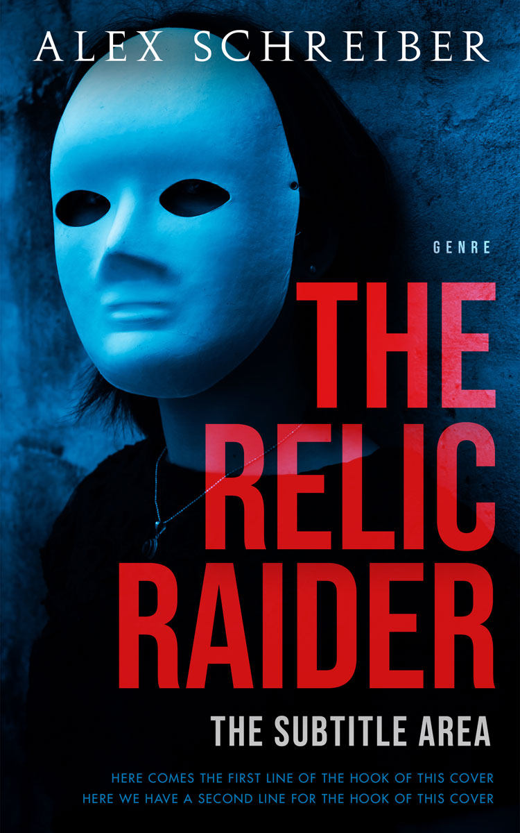 2D view of Premade Mystery & Thriller & Suspense Book Cover - Brick Red