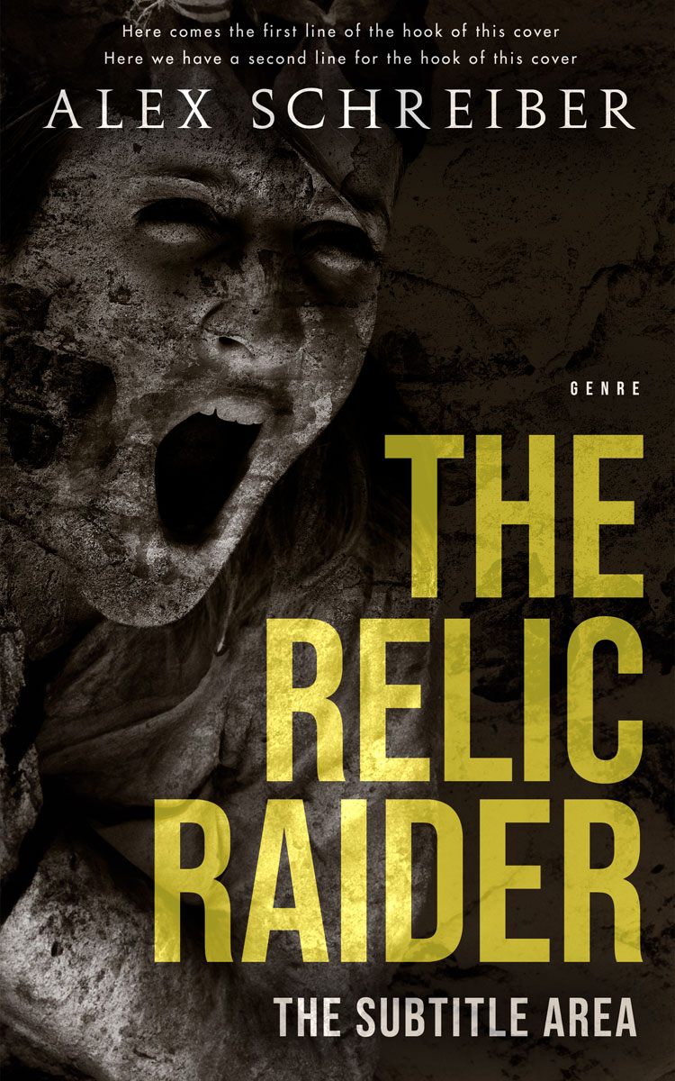 2D view of Premade Horror Book Cover - Turmeric