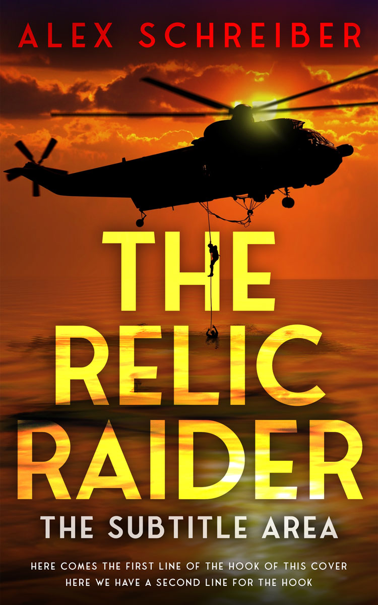 2D view of Premade Action & Adventure Book Cover - Copper Canyon