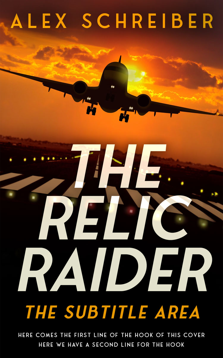 2D view of Premade Action & Adventure Book Cover - Crowshead