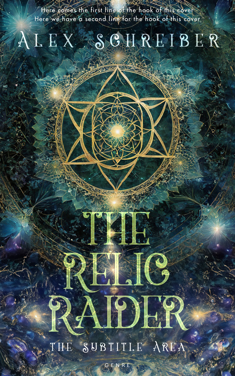 2D view of Premade Fantasy Book Cover - Ebony Clay