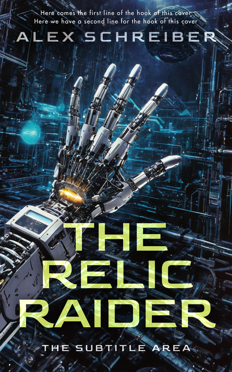 2D view of Premade Science Fiction Book Cover - Mirage