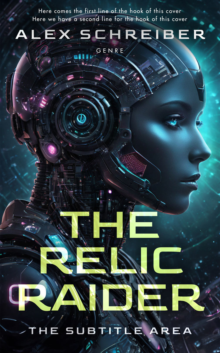 2D view of Premade Science Fiction Book Cover - Mirage