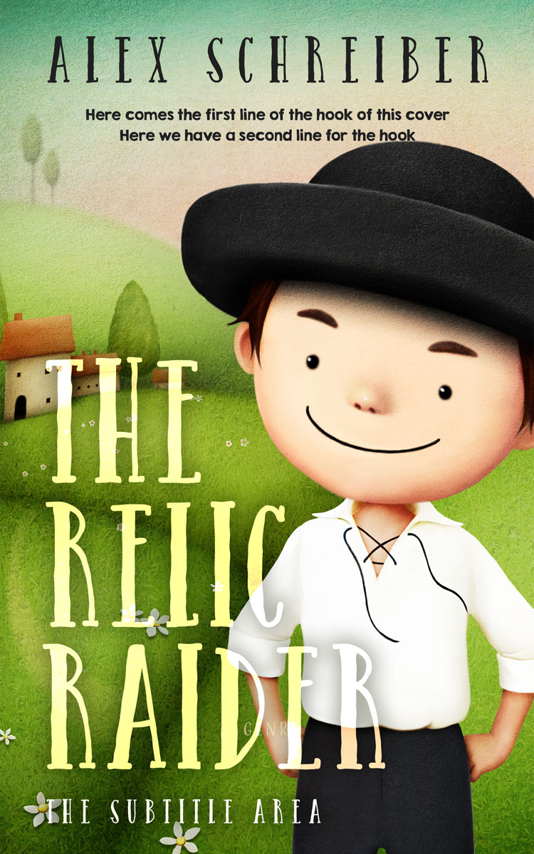 2D view of Premade Children's Book Cover - Sapling