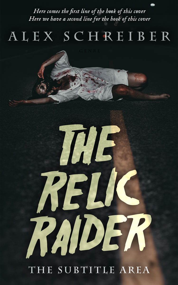 2D view of Premade Horror Book Cover - Woodsmoke