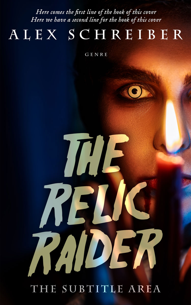 2D view of Premade Horror Book Cover - Cinder