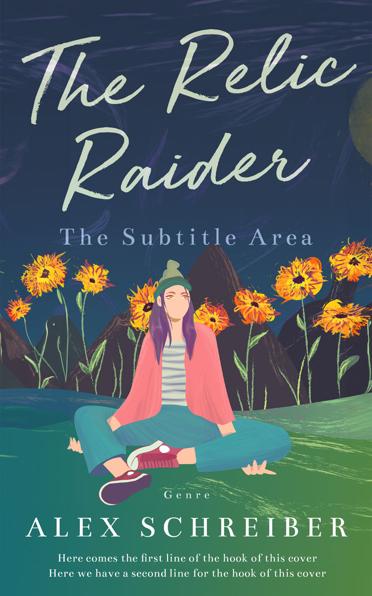 2D view of Premade Teen & Young Adult Book Cover - Pickled Bluewood