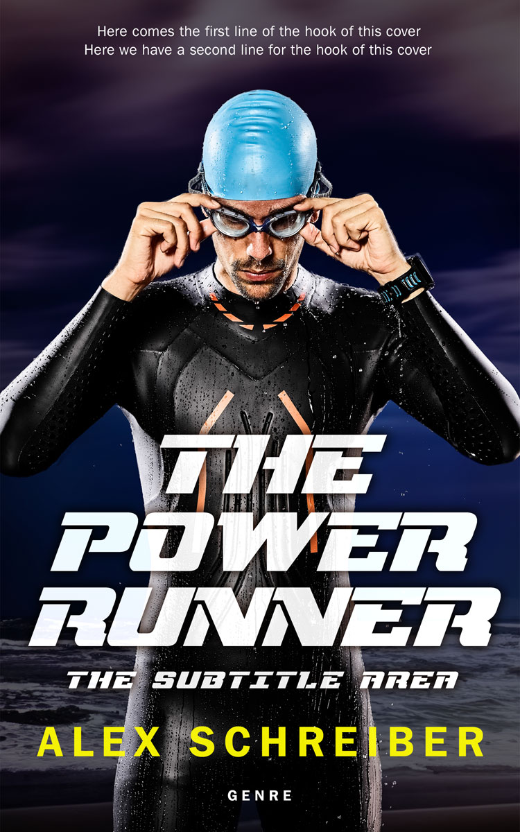 2D view of Premade Sports & Fitness Book Cover - Cinder