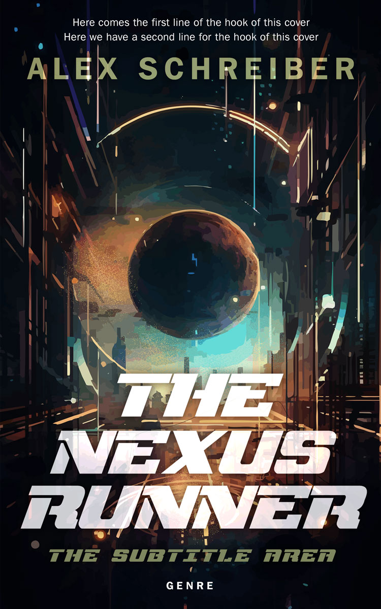 2D view of Premade Science Fiction Book Cover - Coral Reef