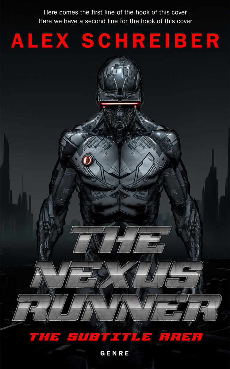 2D view of Premade Science Fiction Book Cover - Woodsmoke