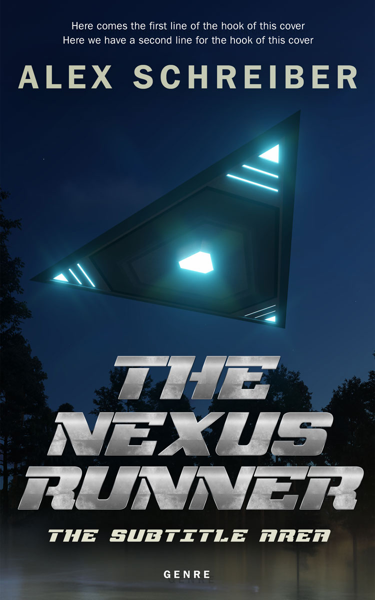 2D view of Premade Science Fiction Book Cover - Big Stone