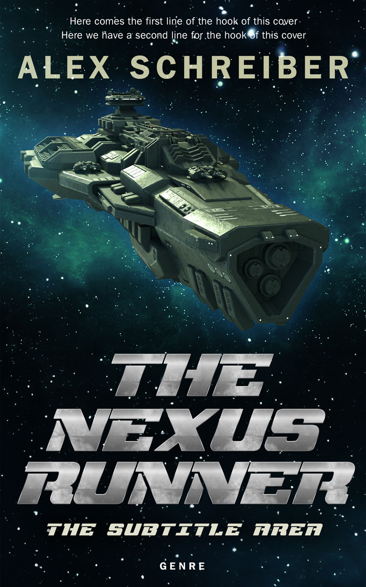 2D view of Premade Science Fiction Book Cover - Aztec