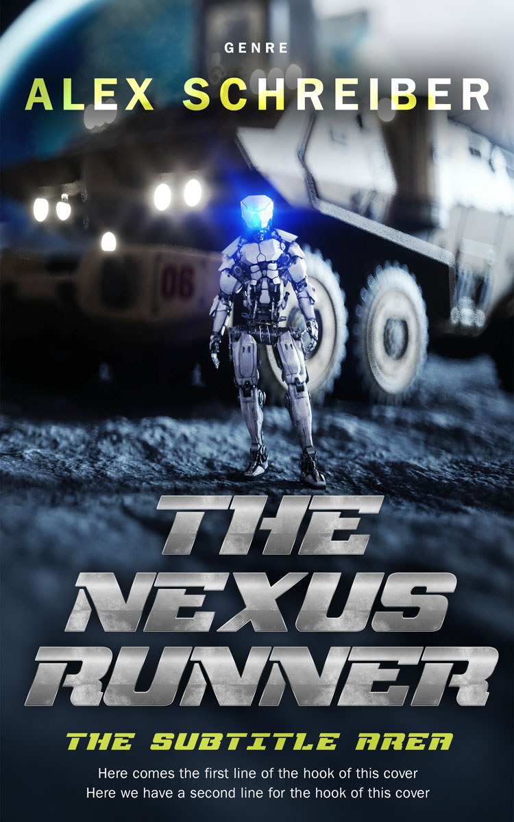 2D view of Premade Apocalyptica Book Cover - Pumice