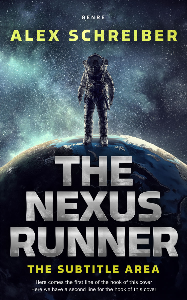 2D view of Premade Science Fiction Book Cover - Mirage