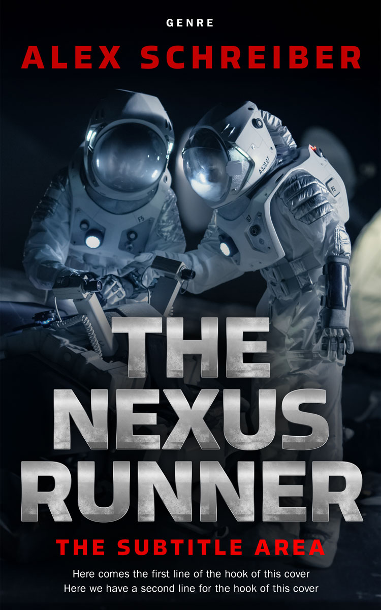 2D view of Premade Science Fiction Book Cover - Thatch