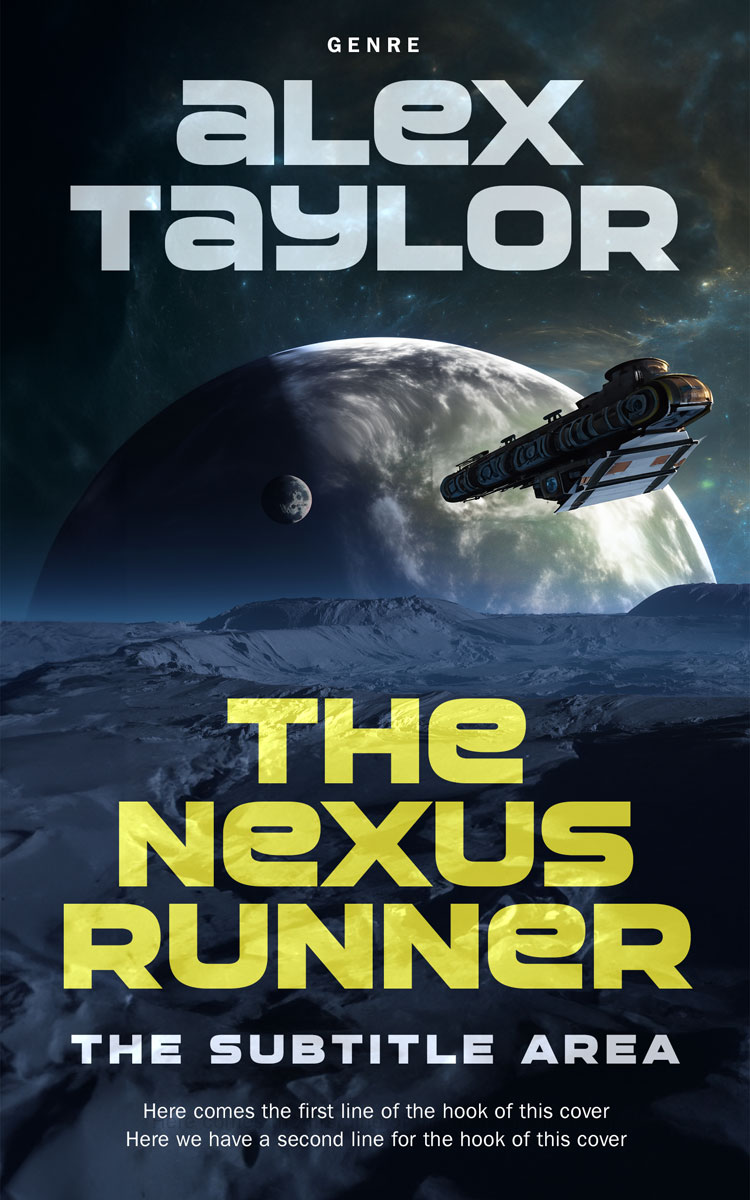 2D view of Premade Science Fiction Book Cover - Winter Hazel