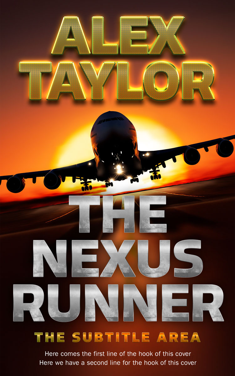 2D view of Premade Action & Adventure Book Cover - Porsche