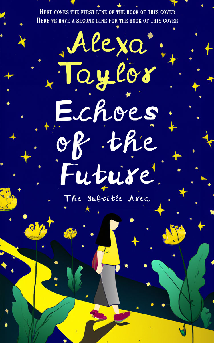 2D view of Premade Teen & Young Adult Book Cover - Gulf Blue