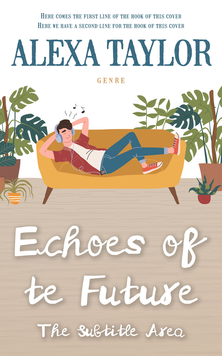 2D view of Premade Teen & Young Adult Book Cover - Coral Reef